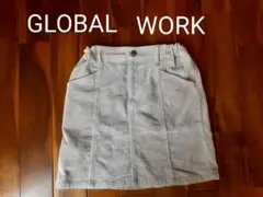 GLOBAL WORK コーデュロイスカート