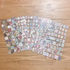 英数字 アルファベット ステッカー シール ジャンクジャーナル コラージュ