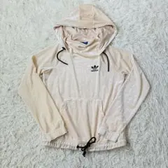 アディダスadidas ベロア　パーカー　オフホワイト