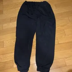 裏起毛黒パンツ160