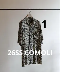 comoli 26ss ZEBRA 半袖オープンカラーシャツ size 3 - メルカリ