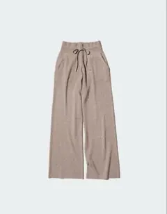 UNIQLO ユニクロ【L】ウォッシャブルニットリブパンツ 部屋着 カジュアル
