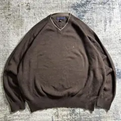 00s TOMMY HILFIGER コットンニットセーター ブラウン