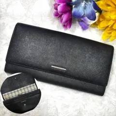 【極美品✨】BURBERRY バーバリー　長財布　ノバチェック　レザー 孔子柄