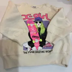 X-girl Stages ストリートガール裏起毛トレーナー