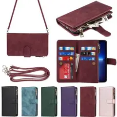 iPhone 14pro スマホケース　手帳型　財布型　ショルダー　カード入れ