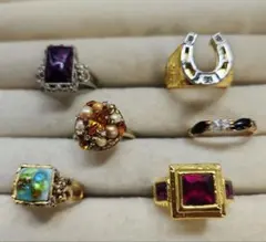 11〜14号 ビンテージリング 6点まとめ売り