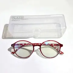 ディズニーストア ミッキー PCめがね レッド ブルーライト 紫外線カット