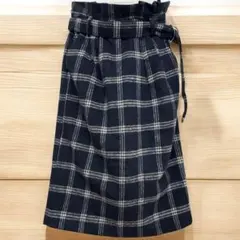 チェックフレアスカート