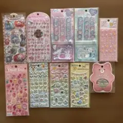 新品　シール10点まとめ売り　ウォーターイン・おはじき・タイル・うるちゅる他