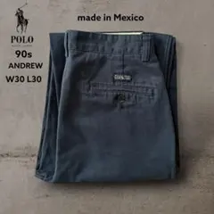 PoloRalphLaurenANDREW90sラルフローレンポロチノメキシコ製