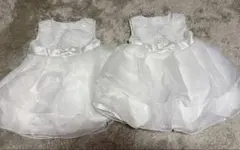 ドレス 白 2着セット 双子