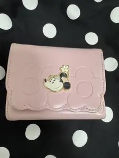 MARY QUANT ピンク 三つ折り財布(ミニーマウス)