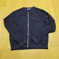 ブラック ノーカラージャケット Lサイズ