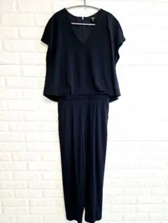 早い者勝ち‼ ユニクロ ネイビー セットアップ オールインワン オフィス