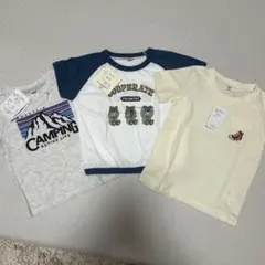 西松屋 半袖Tシャツ3枚セット 80-90 保育園着 新品未使用品