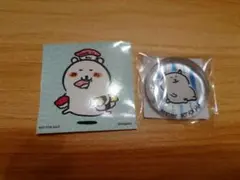 ナガノマーケット　ノベルティ　ガラス箸置き　ステッカー