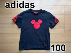 [adidas] Tシャツ 100 ミッキーコラボ ブラック