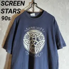 SCREEN STARS フルーツオブザルーム　90s Tシャツ　ネイビー