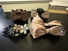 クリスタルティアラ　バレッタ4点まとめ売り