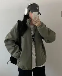 DHOLIC ボア裏地ジップポケットジャンパー