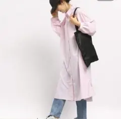 GLOBAL WORK スタンダードシャツワンピース　M