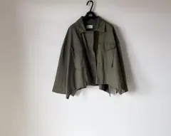 ノーカラーブルゾン