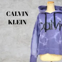 ◎　CALVIN KLEIN　カルバンクライン　プルオーバーパーカー　パープルのサムネイル