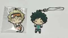 緑谷出久　爆豪勝己　にとたん　ラバーマスコット　ストラップ