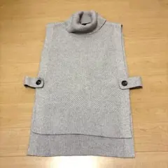BANANA REPUBLIC グレー M タートルネックニットベスト