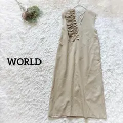 フリルロングワンピース