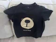mont-bell クマ顔プリント Tシャツ 80