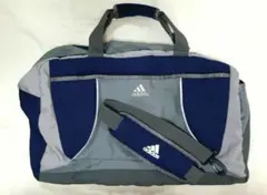 adidas ボストンバッグ ネイビー/グレーのサムネイル