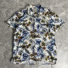 く*ん様 Lucky Brand アロハシャツ ボタニカル柄 Lサイズ 古着のサムネイル