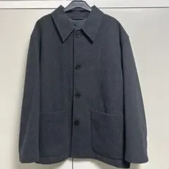 UNIQLO U ウールブレンドシャツジャケット ダークグレー　ユニクロU
