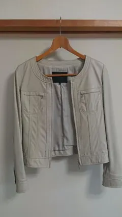 UNTITLED 白 レザー ジャケット