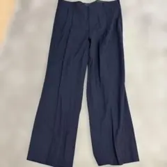 ネイビー ストライプパンツ　スラックス　スーツ　メンズ