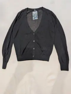 UNIQLO ブラック カーディガン M 薄手