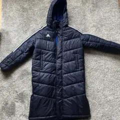 adidas ネイビー ベンチコート J150