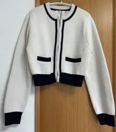 MOUSSY ノーカラージャケット カーディガン