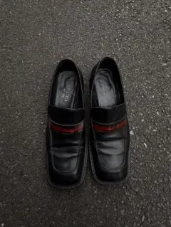 gucci Black Leather Loafer 24.5 イタリア製のサムネイル