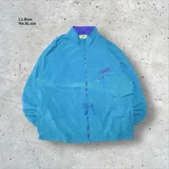 90s古着L.L.Beanエルエルビーンナイロンジャケット刺繍 XLドローコード