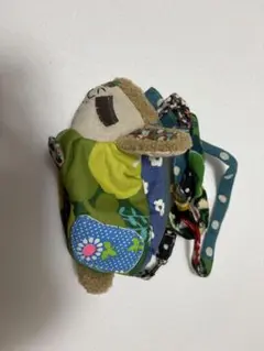 ハンドメイド パッチワーク 巾着型ポーチ うさぎモチーフ