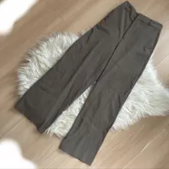 GU ハイウエスト チェック　パンツ