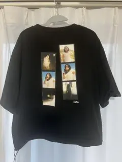 【価格交渉可】rel'm フォトプリント 半袖Tシャツ ブラックのサムネイル