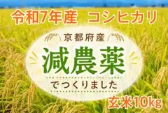令和7年産 京都府産 コシヒカリ 玄米10kg 減農薬 - メルカリ