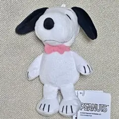 SNOOPY ファンカラ マスコット 蝶ネクタイ ピンク タグ付き 匿名配送