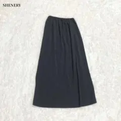 SHENERY ロングタイトスカート　ブラック　無地　オフィスカジュアル　春　夏