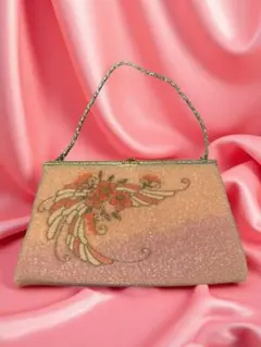 ⚫️ LUMY ルミー ビーズバッグ はしもと製 ヴィンテージ 和装用 総ビーズ