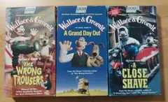 VHS　ウォレスとグルミット　英語版　3本　再生確認済